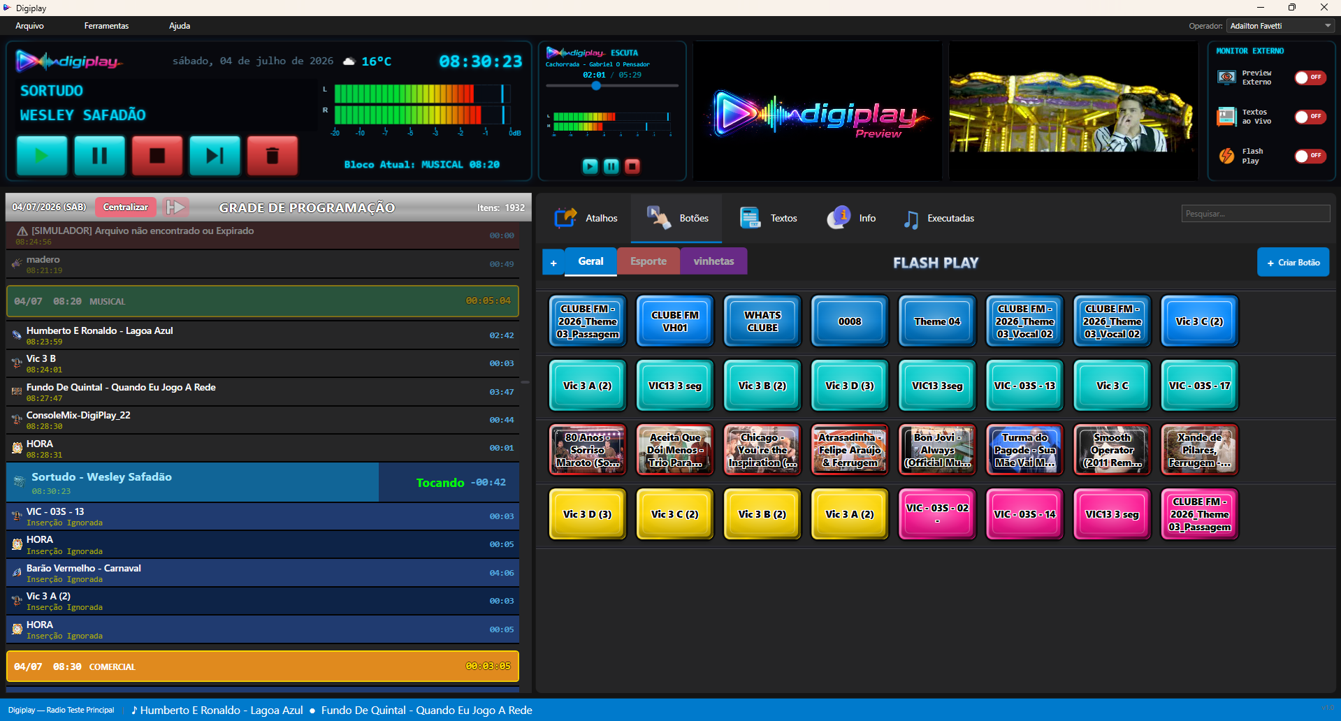 Tela do Digiplay